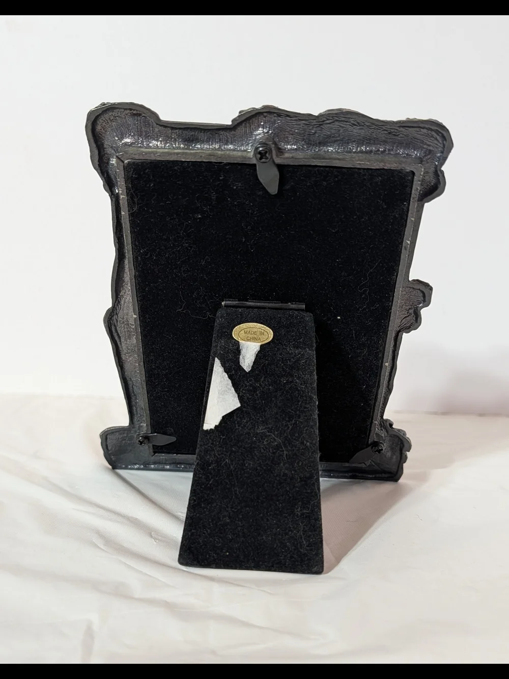 Pewter Giraffe w/baby & Tree Sculpted 4x6 Photo Frame